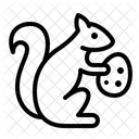 Eichhornchen Tier Osterei Symbol