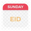Eid Sunday Date Icon