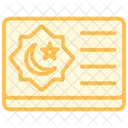 Eid Card Duotone Line Icon Icon