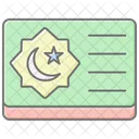 Eid Card Lineal Color Icon Icon