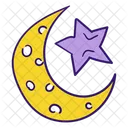 Eid Crescent Eid Night Eid Moon Icon