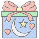 Eid Gifts Lineal Color Icon Icon