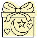 Eid Gifts Color Shadow Thinline Icon Icon