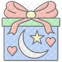 Eid Gifts Lineal Color Icon Icon