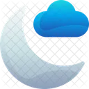 Night Moon Cloud Icon