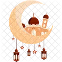 Eid Mubarak Ramadan Islamische Symbol