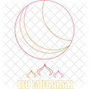 Eid Mubarak Ramadan Islamische Icon