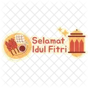 Eid Mubarak Ramadan Islamico Icono
