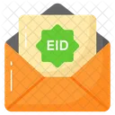 Eid Saudacoes Carta Ícone