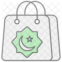 Eid Shopping Lineal Color Icon Icon
