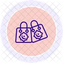 Eid Shopping Line Icon Icon