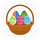 Eier Korb Ostern Symbol