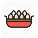 Eier Korb Kochen Eier Symbol