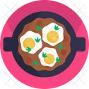 Asiatisches Essen Eier Kochen Symbol