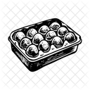Eierablage Behalter Geflugel Symbol
