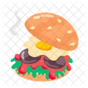 Fast Food Aufkleber Junk Food Street Food Icon