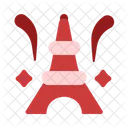 Eiffel New Year Celebration Party Icon