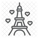 Eiffel Tower Love Icon