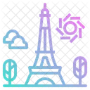 Eiffel Tower Travel Icon