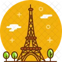 Eiffel Tower Building Icon