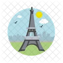 Paris France Eiffel Tower Icon