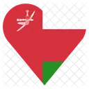 Oman Flagge Symbol