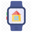 Immobilien-Smartwatch  Symbol