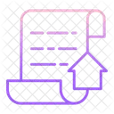 Eigentumsunterlagen Eigentumsakte Immobilienakte Symbol