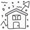 Immobilienwert Hauskosten Immobilienkosten Symbol