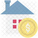 Gebaude Dollar Immobilien Symbol