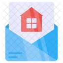 Immobilien-Mail  Symbol