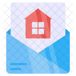 Immobilien-Mail  Symbol