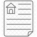 Eigenschaft Papierdunnliniensymbol Symbol