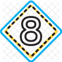 Eight Octagonal Octennial Icon