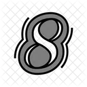 Eight Number Numbers Icon