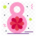 Eight Eighth Flower Icon