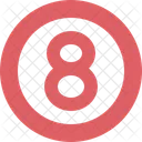 Circle Number Shape Icon