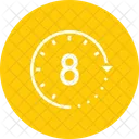 Eight Hours Work Icon