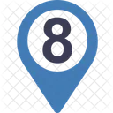 Eight Location  Icon
