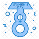 Eight March Female Day Icon