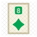 Eight Of Diamods Poker Card Casino Icon