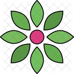 Eight Pointed Flower  Icon