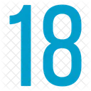 Eighteen Numbers Icon