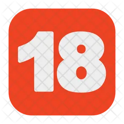 Eighteen Number  Icon