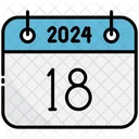 Eighteenth Calendar 2024 Icon