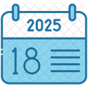 Eighteenth Calendar Time Icon