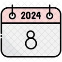 Eighth Calendar 2024 Icon