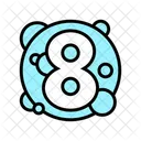 Eighth Number Numbers Icon