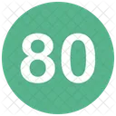 Eighty Number Icon
