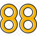 Eighty Eight Count Counting Icon